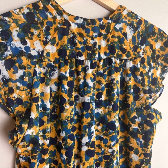 H&M Multicolor Abstract Knee Length Dress Size S Fully Lined EUC - Picture 6 of 9